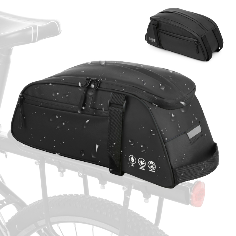 Cycling Gear Storage Rack - Reflecterende Mountainbike Zadeltas Waterdichte Fiets Achterdrager