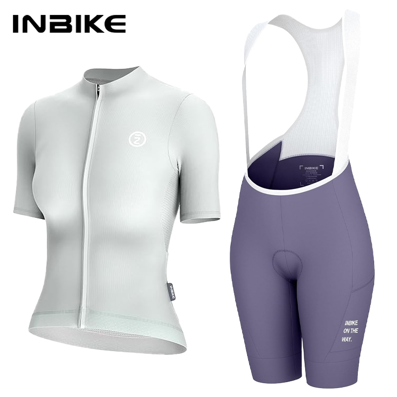 Cycling Bib Shorts - INBIKE Dames Fietskledingset, Racefiets Jersey Korte