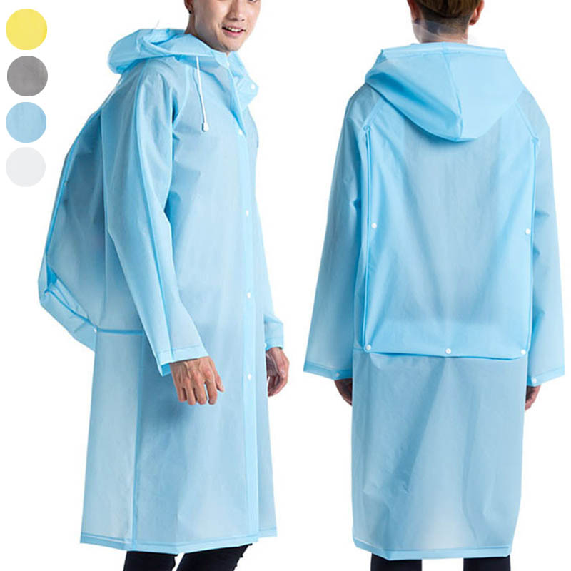 Cycling Gear Jacket - Nieuwe Herbruikbare Transparante Eva Lange Regenjas