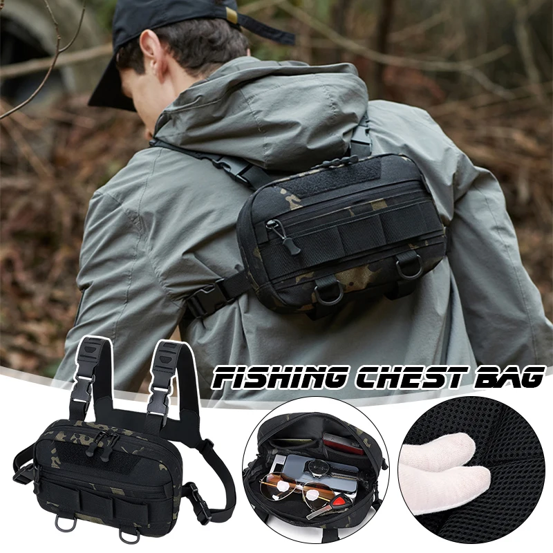 Cycling Backpack - Tactische borsttas voor heren Waterdicht Klimmen