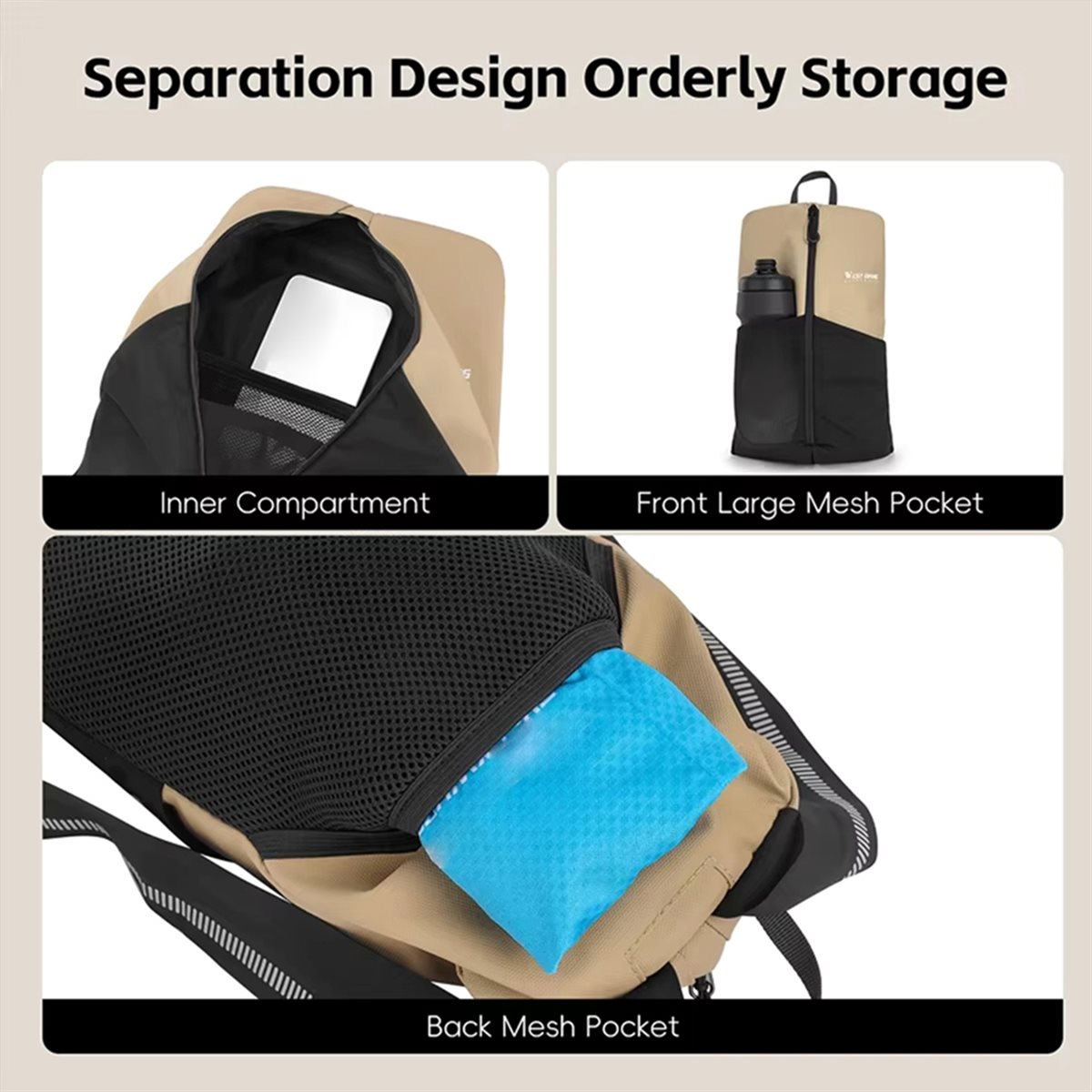 Cycling Backpack - A61P Fietsrugzak Grote capaciteit Waterdichte draagbare