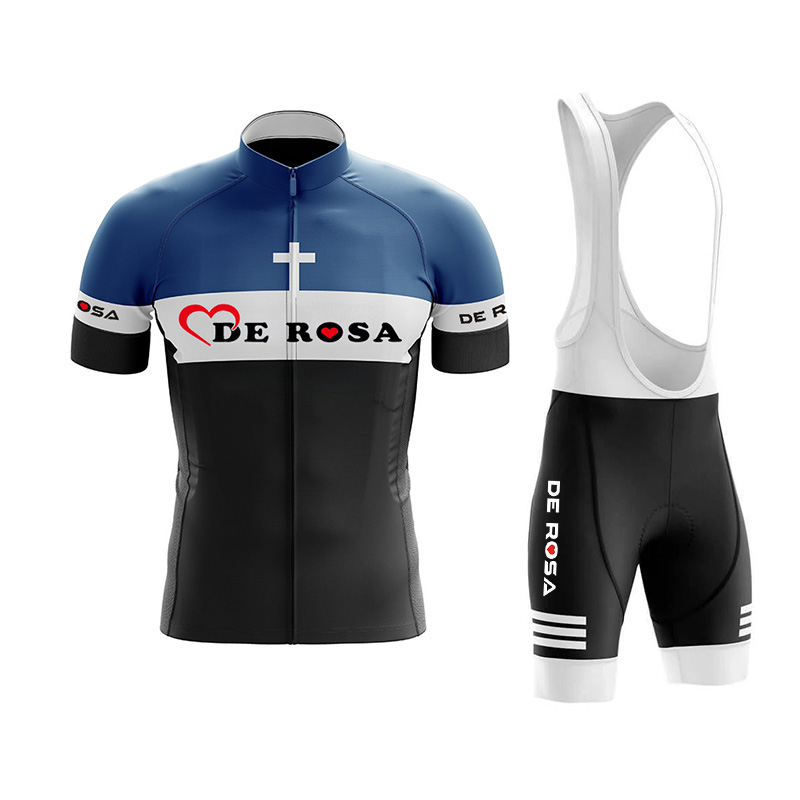 Cycling Bib Shorts - De Rosa fietskleding, ademende, sneldrogende herenjersey