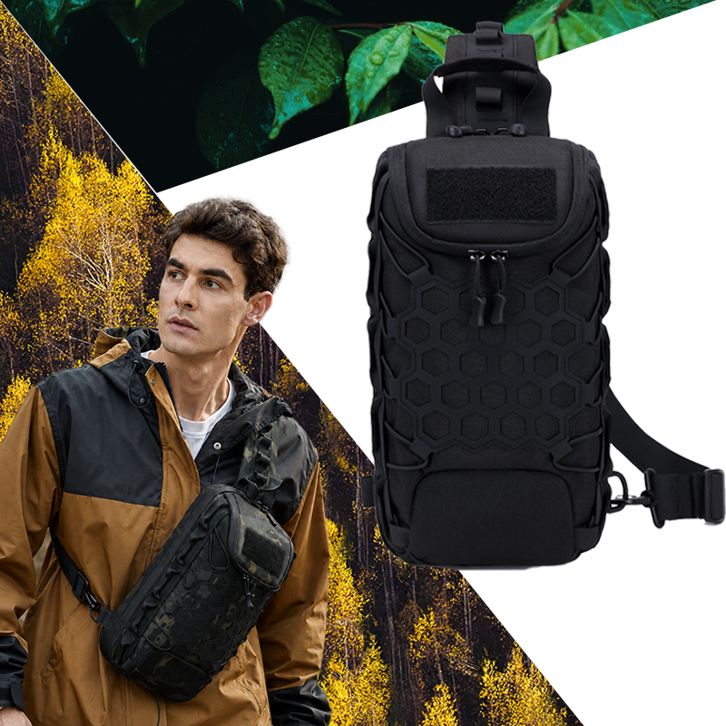 Cycling Backpack - Tactische schoudertas voor heren Molle borstrugzak