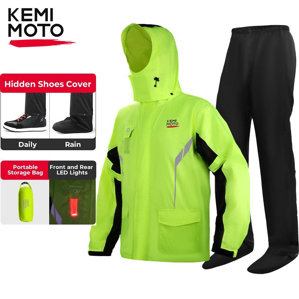 Cycling Gear Jacket - KEMIMOTO Unisex waterdichte regenjasset met broek