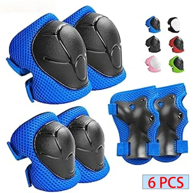 Cycling Gear Of The Year - 6PCS beschermende uitrusting voor kinderen, knie-elleboog-polsbeschermers