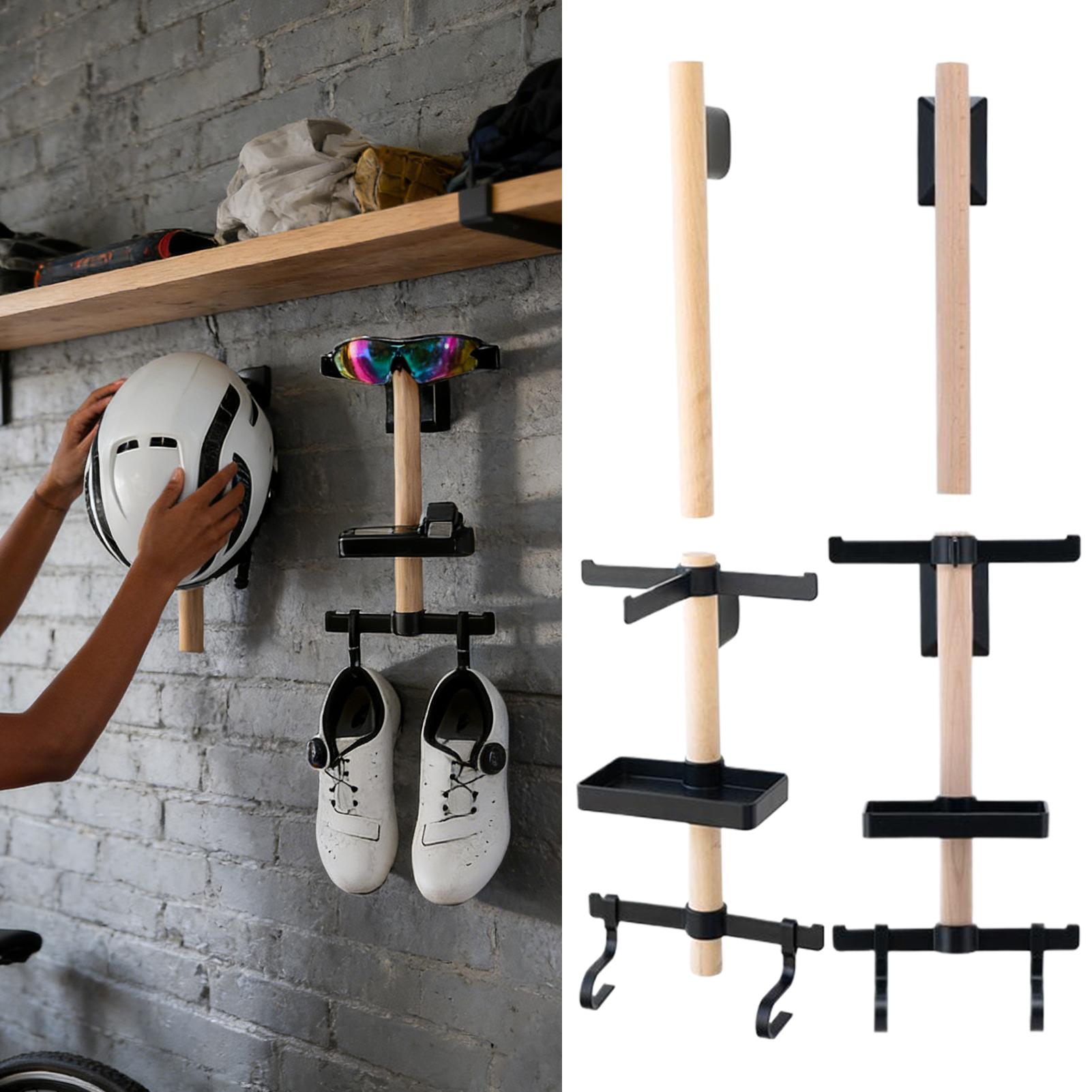 Cycling Gear Wall Mount - Wandmontage houder voor fietsuitrusting, helm, bril