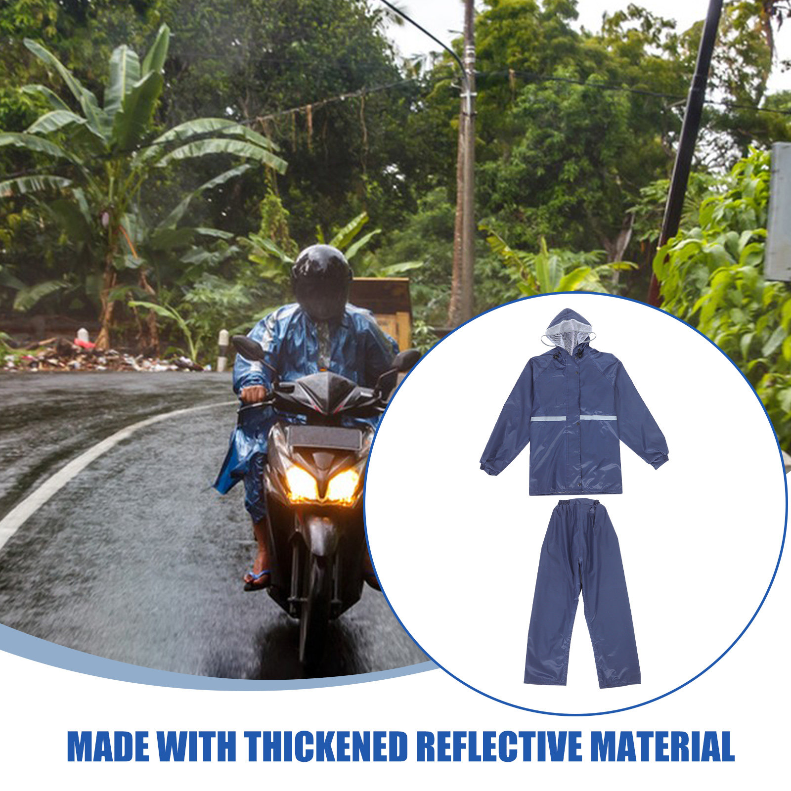 Cycling Gear Design - Waterdichte reflecterende pakken voor heren en