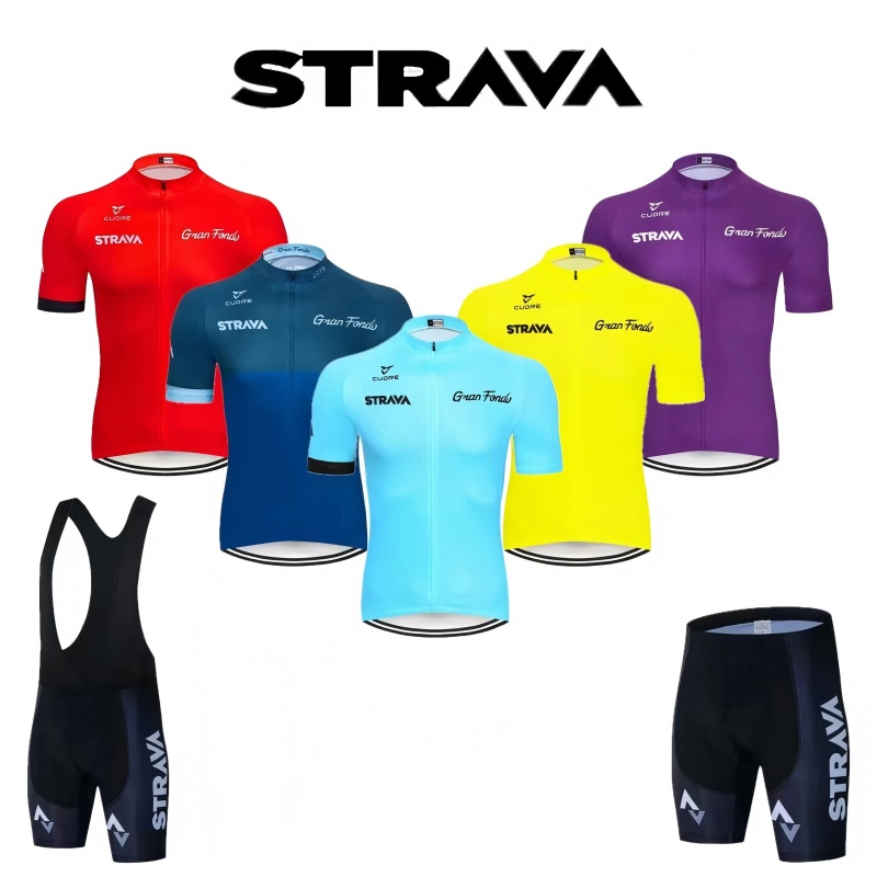 Cycling Bib Shorts - STRAVA Fietsen Sets Fietskleding Voor Mannen