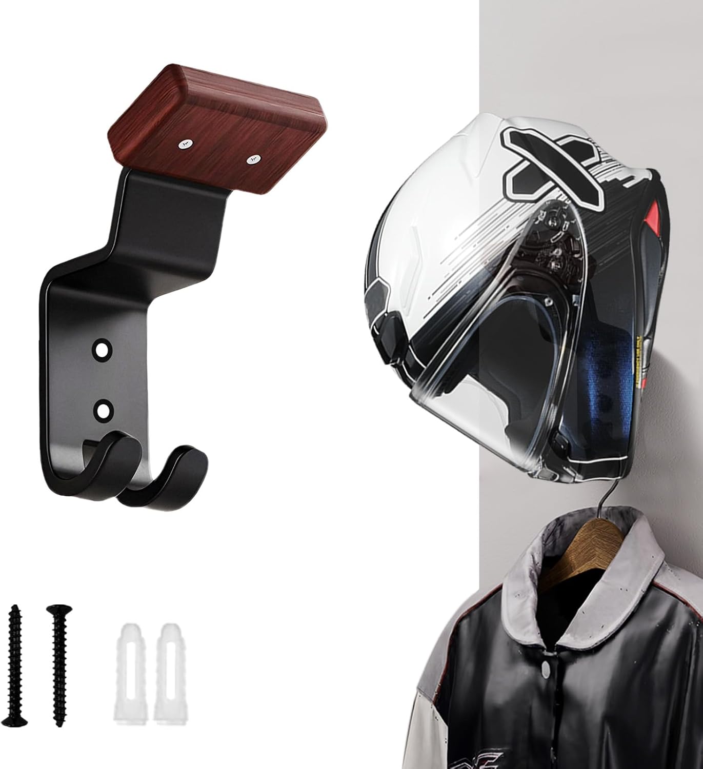 Cycling Gear Wall Mount - Wandbevestiging voor motorhelm, stevige helmhouder met