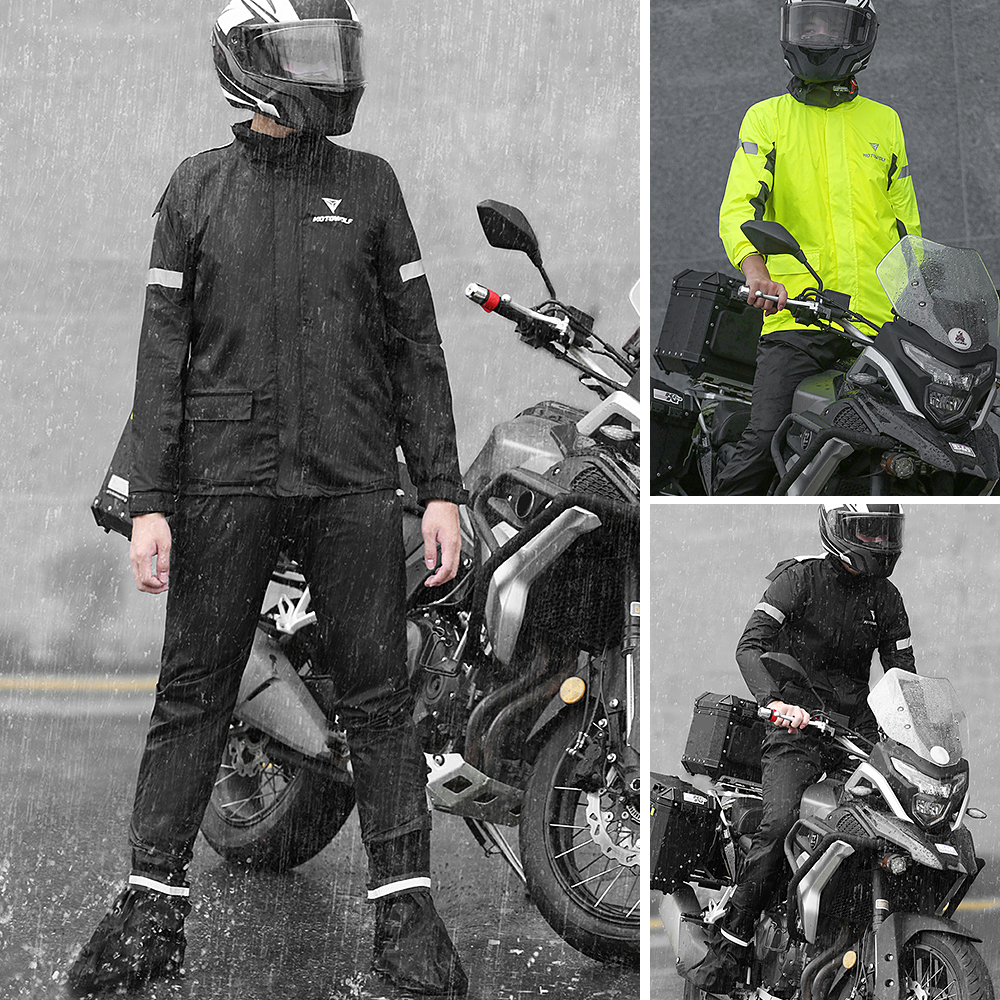 Motorregenpak voor heren, refl - Cycling Gear Jacket recensie en prijs