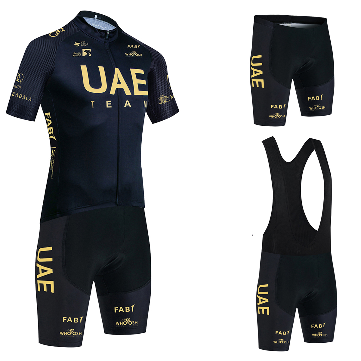 Zwart Goud Fietsshirt UAE TEAM - Cycling Gear Uae recensie en prijs