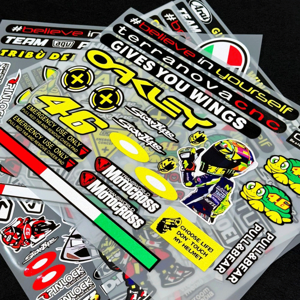Motorhelmstickers Set Waterdic - Bicycle Helmet recensie en prijs