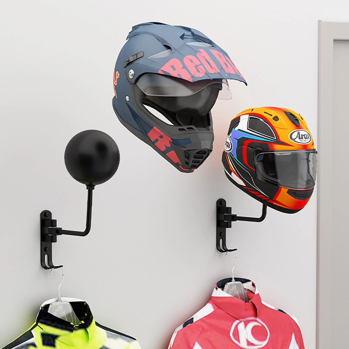 Wandmontage metalen motorhelmr - Cycling Gear Wall Mount recensie en prijs