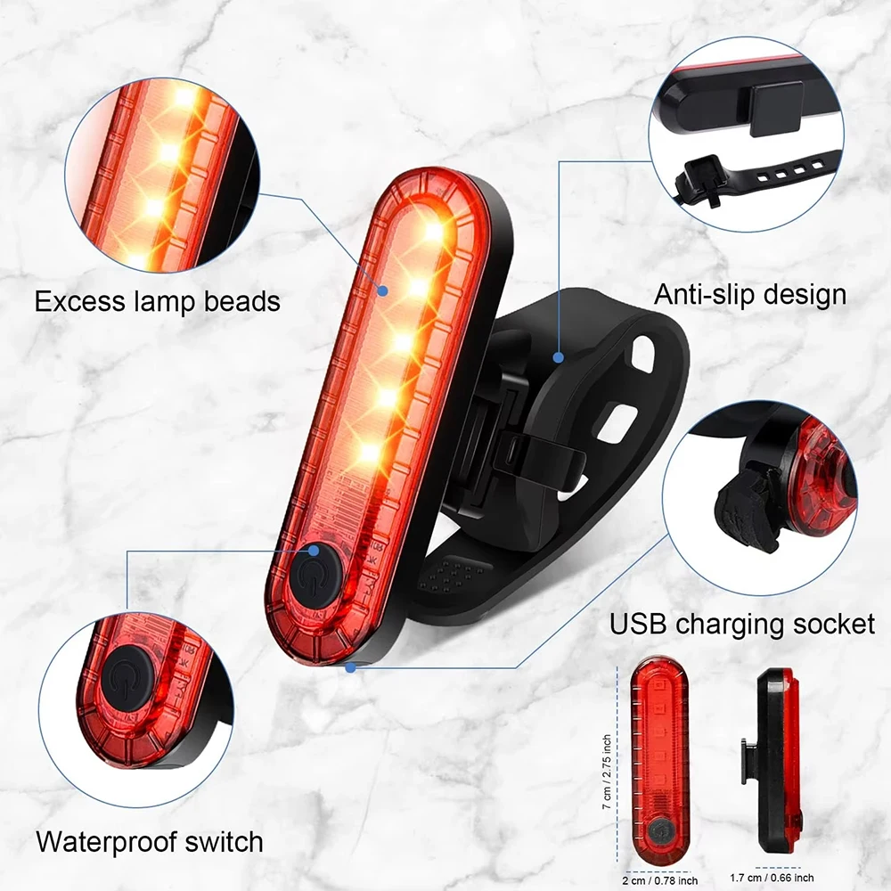 Fietsachterlicht USB Oplaadbaa - Bicycle Helmet recensie en prijs