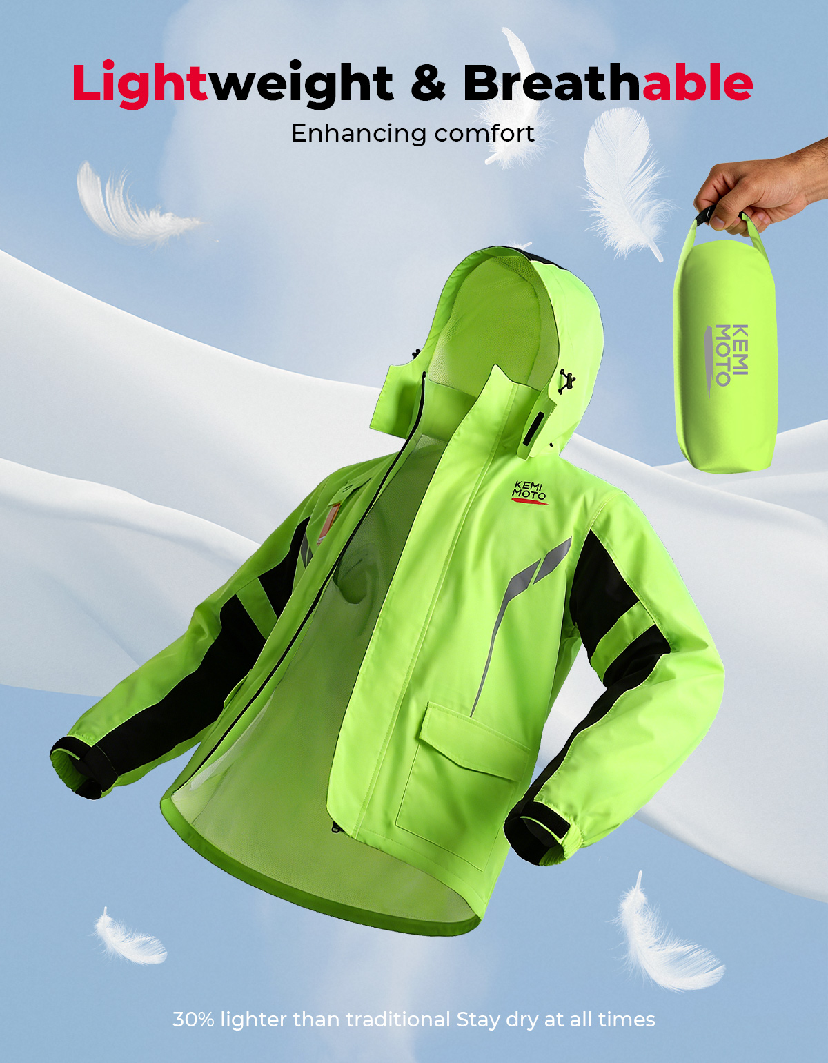 Waterdichte regenpakset voor m - Cycling Gear Jacket recensie en prijs