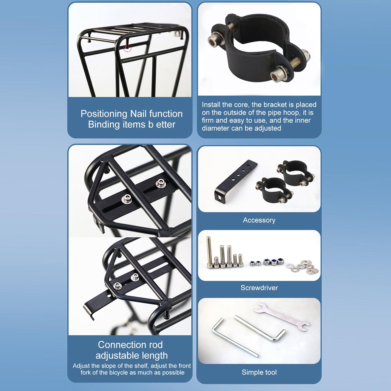 Fiets voorvork bagagerek stale - Cycling Gear Storage Rack recensie en prijs