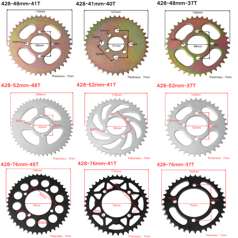 428 Link 37 T/40 T/41 T/45 T/4 - Cycling Quads recensie en prijs
