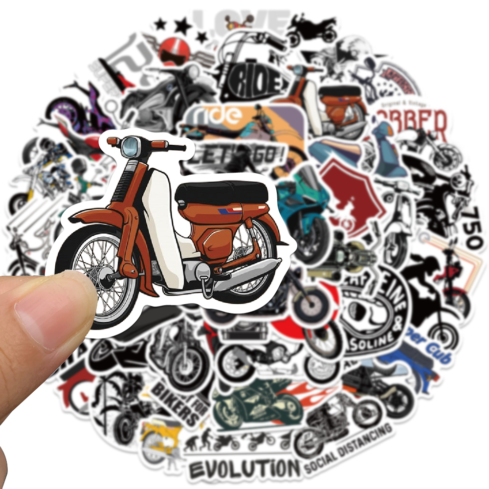 50 stuks retro motorfiets stic - Bicycle Helmet recensie en prijs