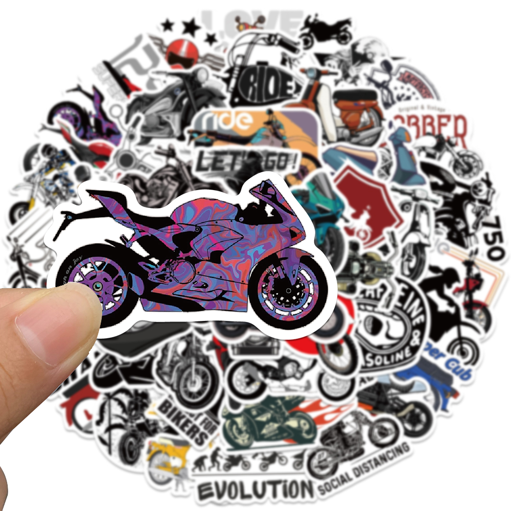 50 stuks retro motorfiets stic - Bicycle Helmet recensie en prijs