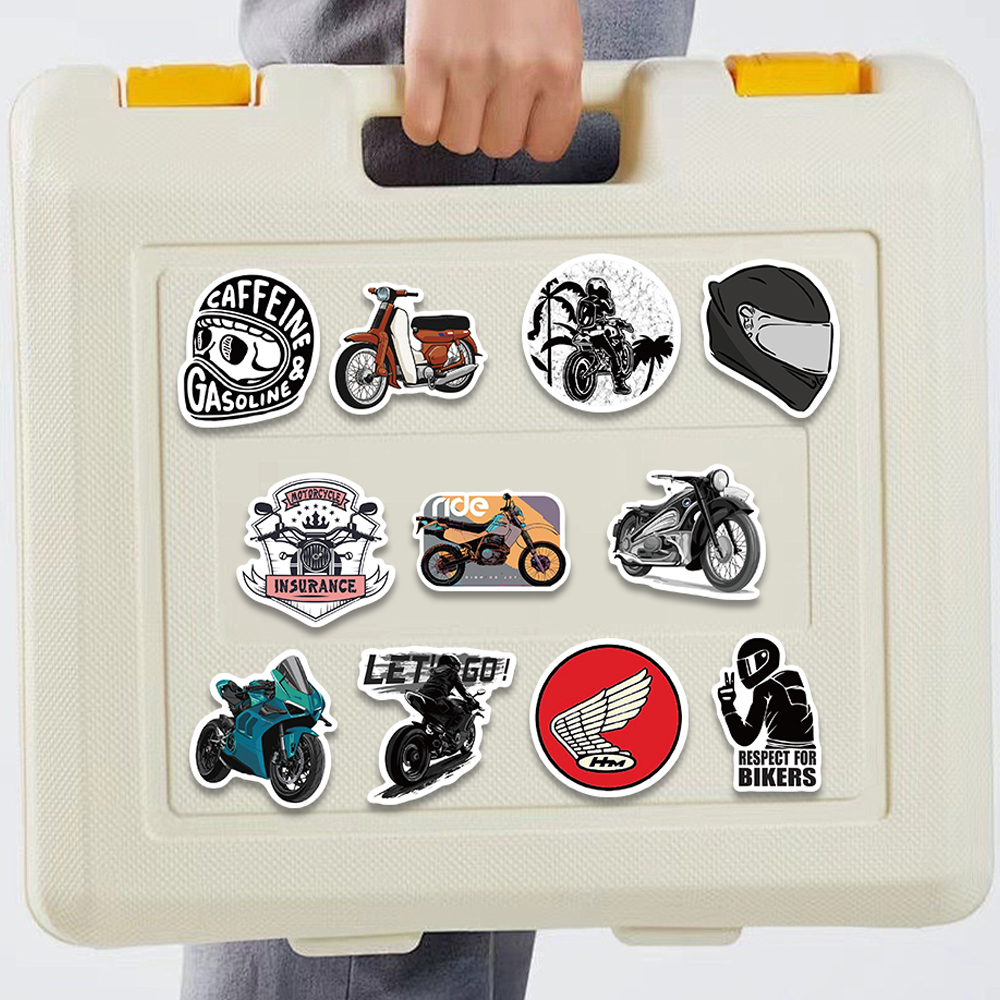 50 stuks retro motorfiets stic - Bicycle Helmet recensie en prijs