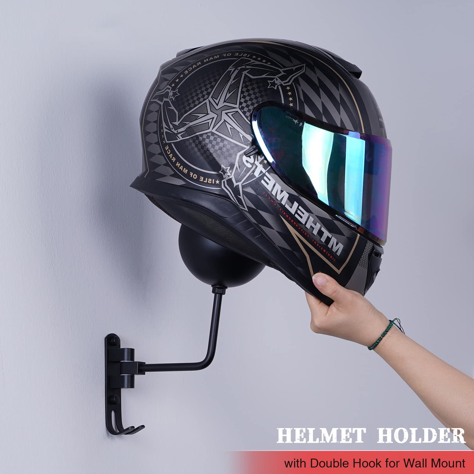 Motorhelm wandhouder - 180 gra - Cycling Gear Wall Mount recensie en prijs