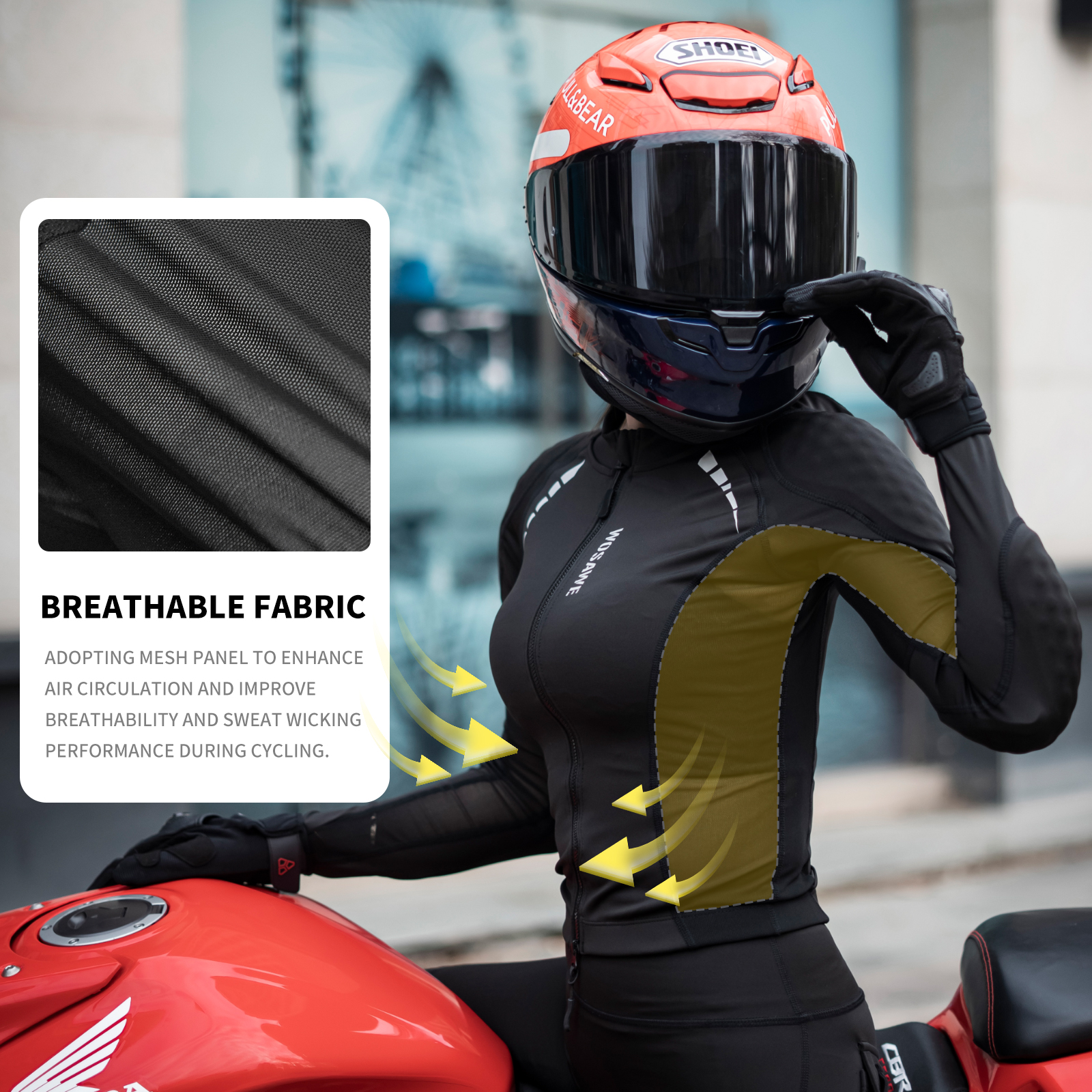 WOSAWE Dames motorjas Fietsen  - Cycling Gear Jacket recensie en prijs