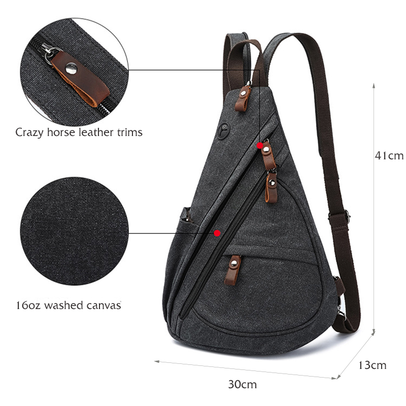 Canvas Sling Bag Converteerbar - Cycling Backpack recensie en prijs