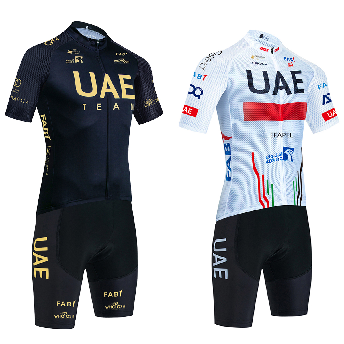 Nieuwe Uae Cycling Jersey Goud - Cycling Gear Uae recensie en prijs